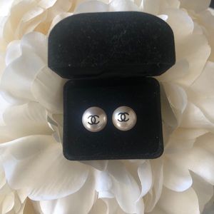 Brand new pearl chanel earrings without box